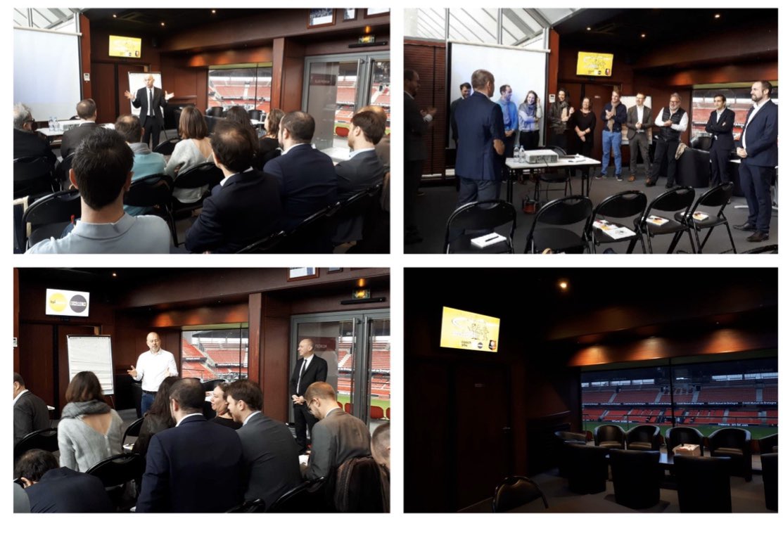 patricebegay's tweet photo. On continue nos #événements et accompagnons le mouvement positif du secteur, @Bpifrance #Excellence a organisé hier avec @staderennais un Média Training pour que nos entrepreneurs, qui sont des sportifs de haut niveau, apprennent à affuter leur parole, gérer leur stress... https://t.co/IECY6DdjVE
