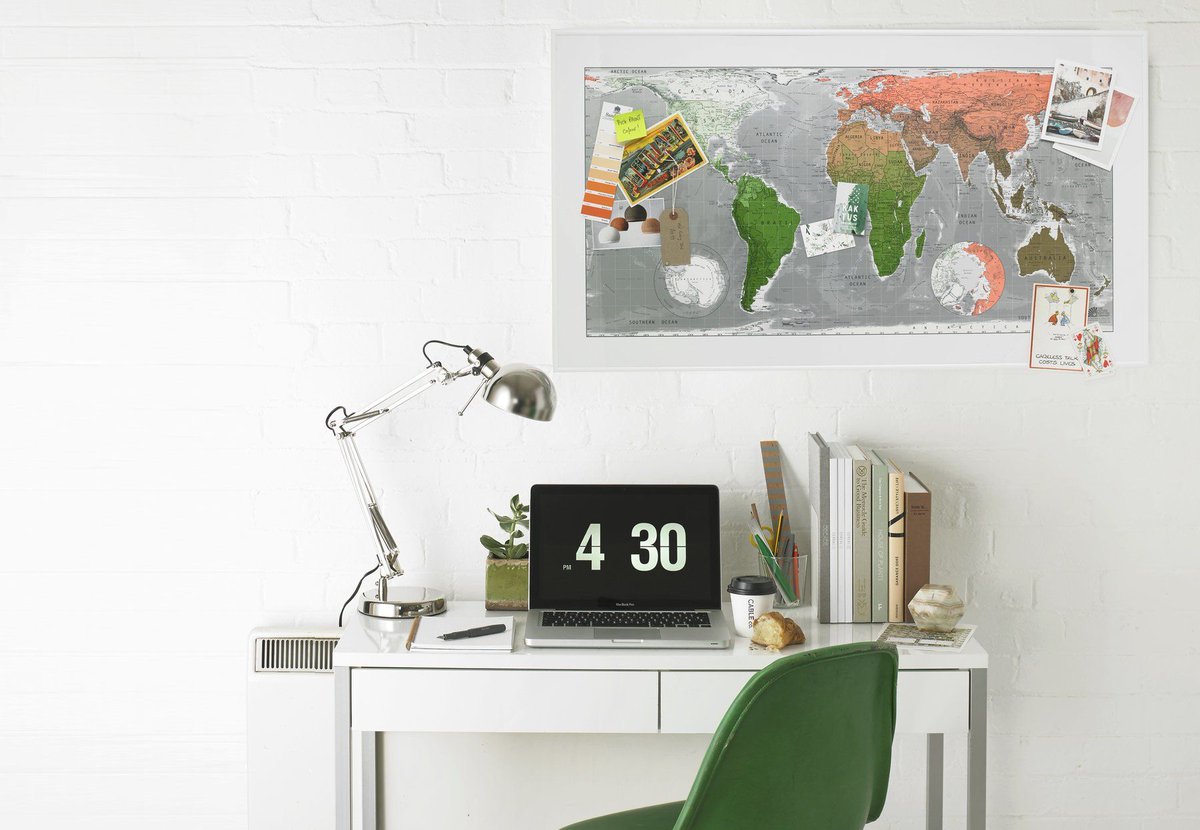 Futuremaps's tweet image. Our magnetic wall maps make a great gift for a new generation of travellers, aesthetes and dreamers.  Plot your next trip, mark places of interest or use your map as a noticeboard.
Find out more about our magnetic map finish here:
buff.ly/33Vf1bG
#wallmaps
#mapgifts