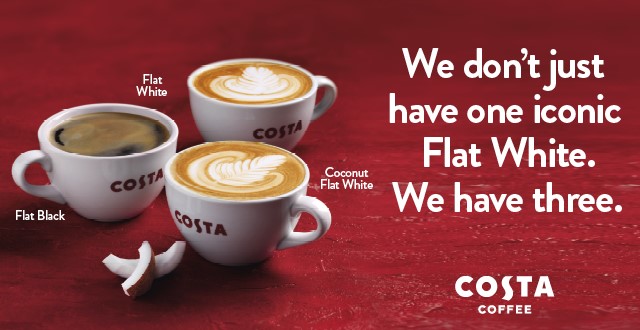 ParcTaweRetail's tweet photo. .@CostaCoffee are celebrating 10 years of their iconic Flat White by introducing the new Oat Flat White. Pop into your local Costa to try it yourself! ☕

#ParcTawe #ParcTaweRetailPark #Swansea #Wales #Shopping #Costa #CostaCoffee #FlatWhite #Coffee #OatFlatWhite https://t.co/7oimJVxkpr