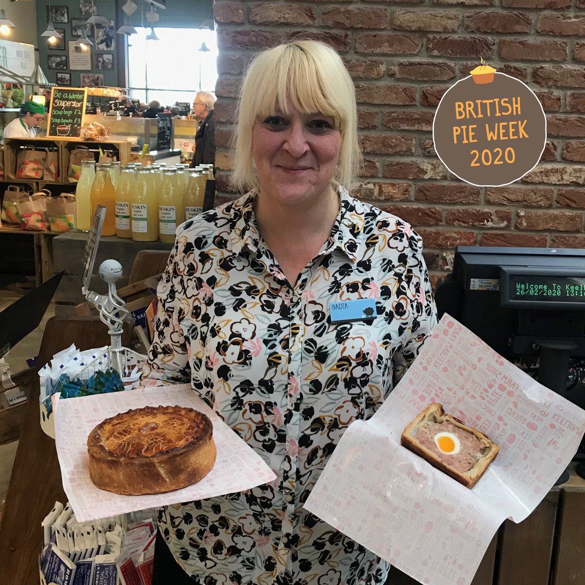 KeelhamFarmShop's tweet photo. 🥧 To celebrate #BritishPieWeek2020, our team are choosing their very own Pie of the Day over the course of the week. Today's a double whammy of Stand Pie and Gala Pie, chosen by our Customer Exp. Champion, Nadia. We'll be sampling from 11:30am so pop in and grab some free pie! https://t.co/36301lian5