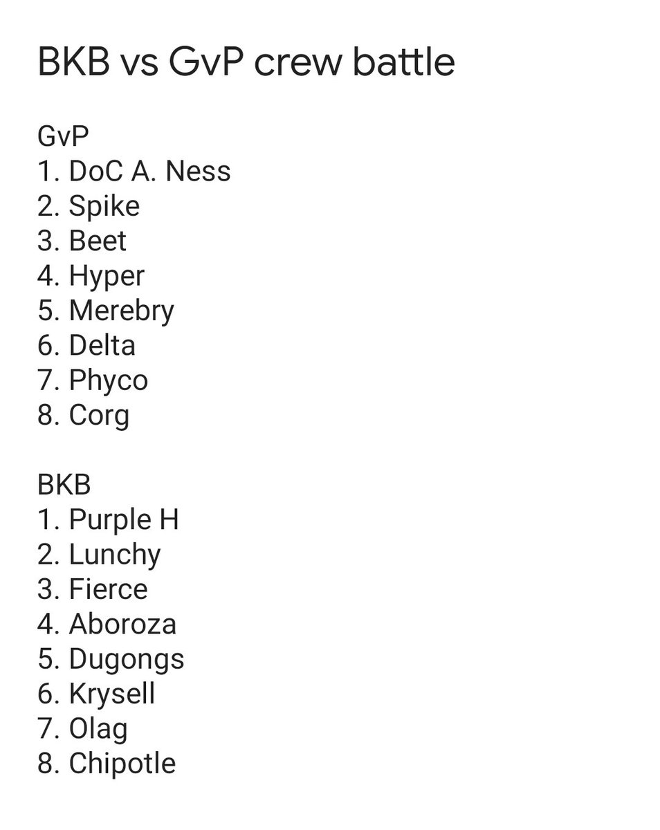 So @GVPesports vs <a href="/BattleKatBunker/">Battle Kat Bunker</a> crew battle at the next SFU? 🤔