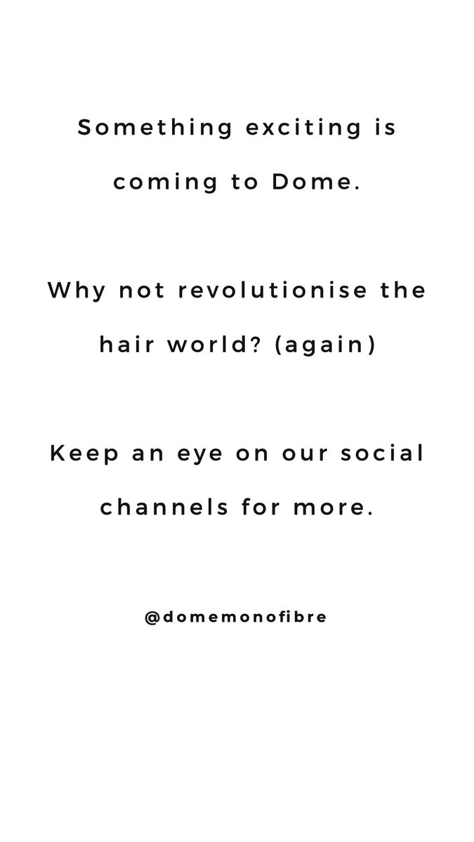 Dome Hair Products tweet media