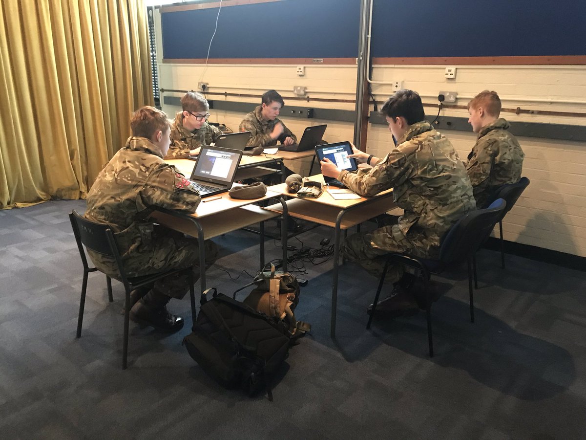 #ExRollingThunder2020 is underway at HQ <a href="/R_Signals/">Royal Signals</a>!  Teams of <a href="/ArmyCadetsUK/">Army Cadets UK</a> and <a href="/CCFcadets/">Combined Cadet Force</a> from all over the country are competing with voice procedure, antennas, cyber and much more! #STEM #GoingFurther