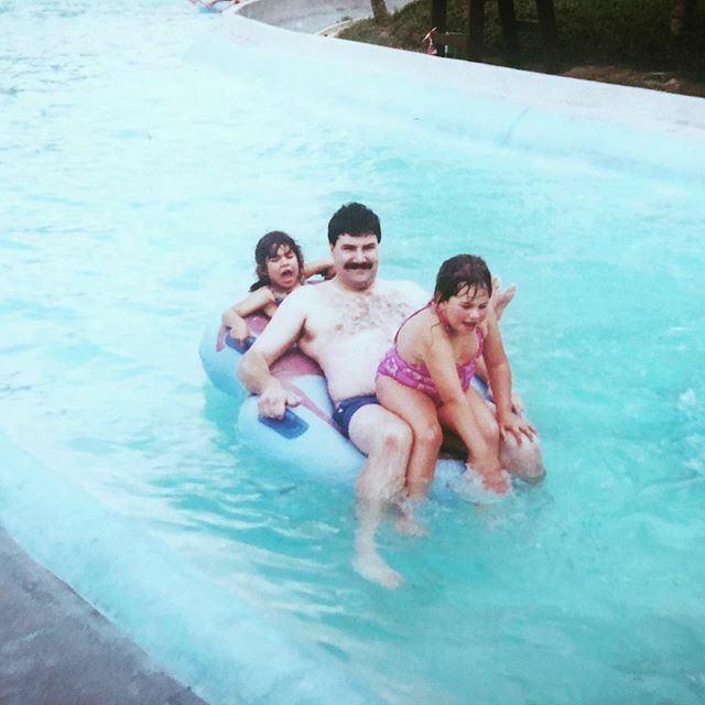 samantharaphael's tweet photo. Helping mum clean up some photos and came across this snap from that time we were living in Indonesia and dad had that horrible mo💙 https://t.co/9AD8VLf0Is