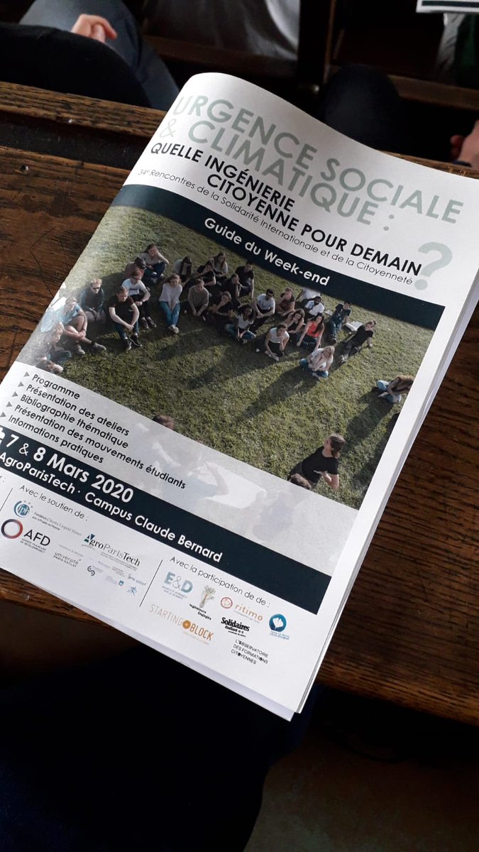 C'est parti pour les RESIC 2020 !  Urgence Climatique : Quelle ingénierie citoyenne pour demain ?
cc <a href="/ISF_France/">ISF France</a> <a href="/ISFProvence/">ISF Provence</a>