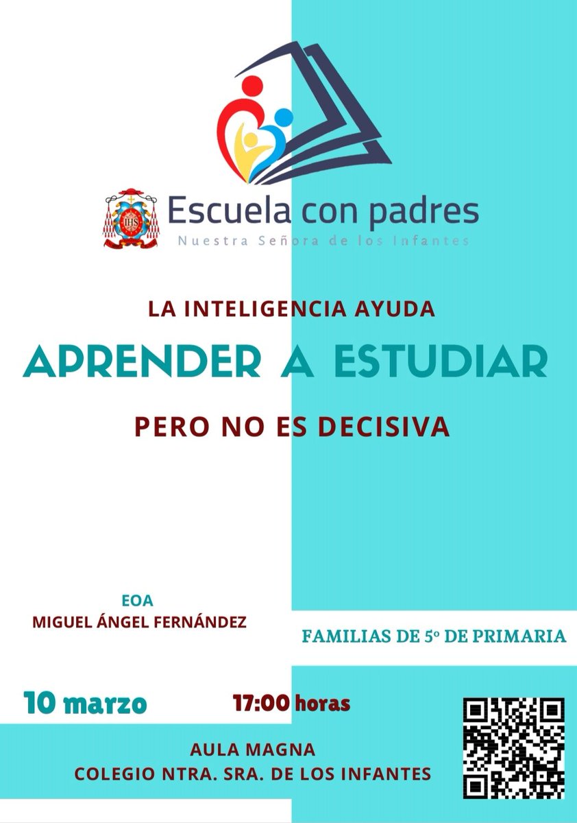 infantes_toledo's tweet photo. El próximo martes día 10 de marzo tendremos un encuentro con las familias de los alumnos de 5° de Ed. Primaria. 🏫👨‍👩‍👦‍👦👨‍🏫
#TodosAprendemos #AprenderAEstudiar #SomosInfantes #EscuelaConPadres #CreandoFARP https://t.co/7k5Vjz9y2x