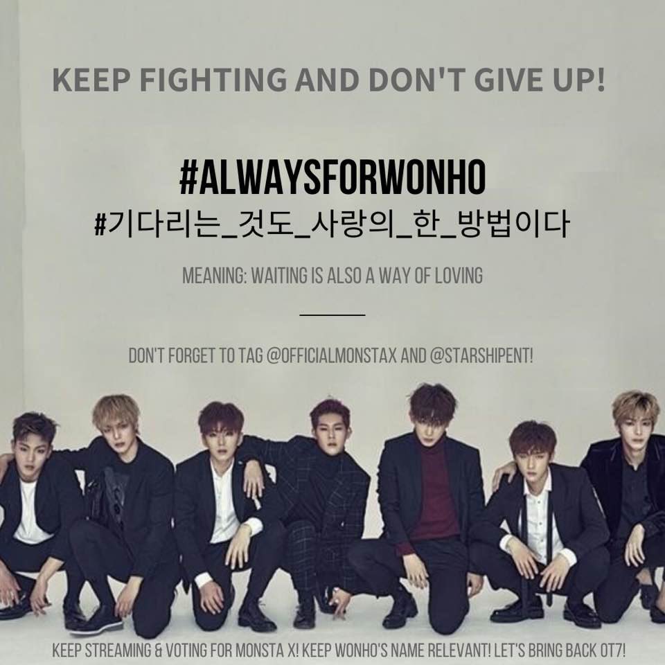 2020030712pm KST onwards237th Hashtags @OfficialMonstaX  @STARSHIPent #AlwaysForWonho #기다리는_것도_사랑의_한_방법이다 467 official protest Hashtags