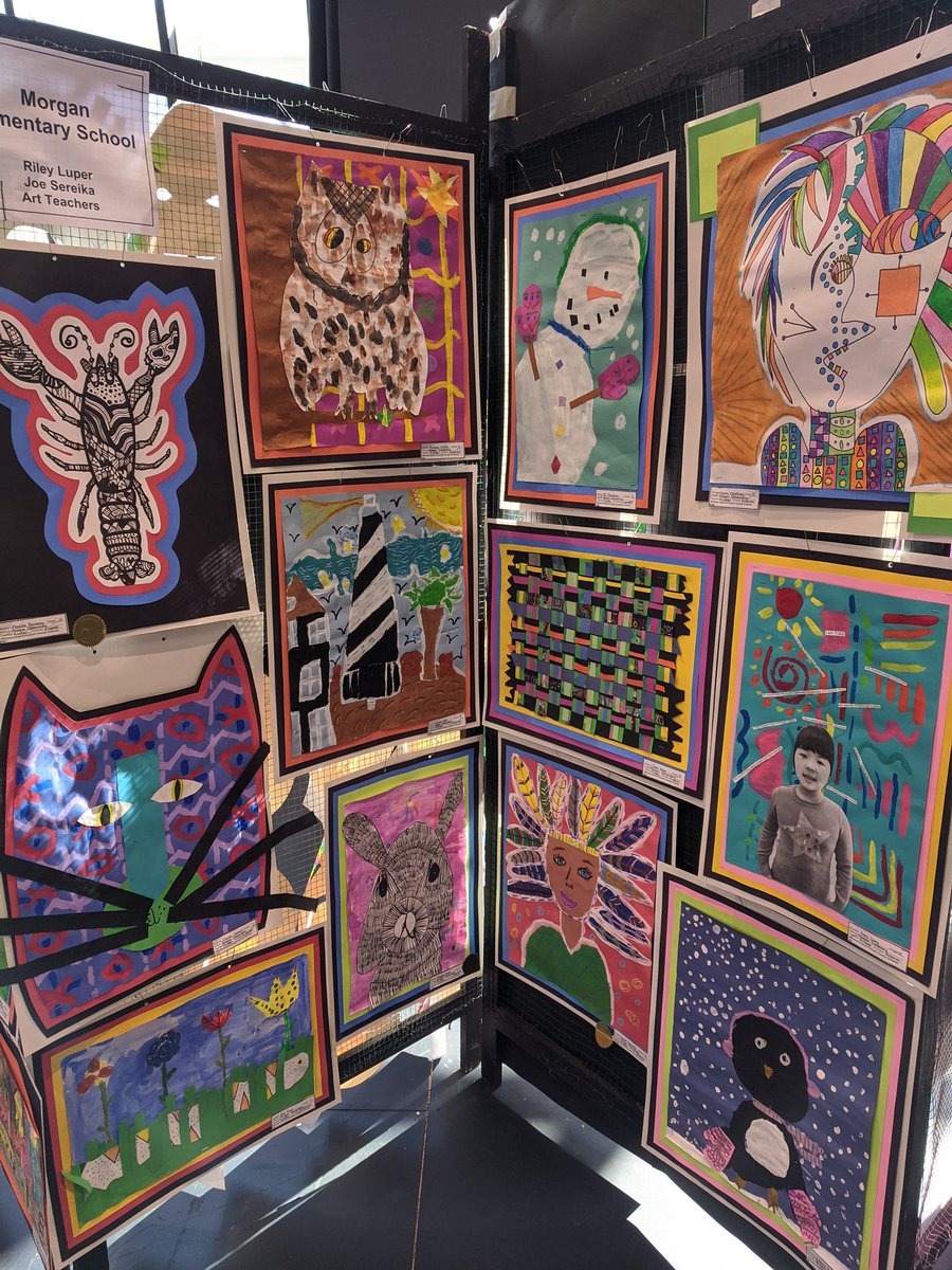 kdryan_13's tweet photo. Art on display! So proud of all our kids and my own kiddo :) ! @MorganElementa2 https://t.co/uX5hEHzz3D
