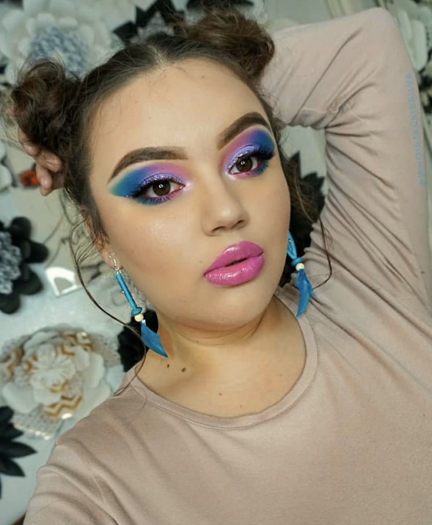 beautiebazaar's tweet photo. 💙💜💙💜💙💜💙 @whoisjackiesilva in our Spring Forward Palette ready for spring! 🌸 #femierre #femierrebabe #femierrebeauty #springforwardpalette https://t.co/2XgBVx2fUS
