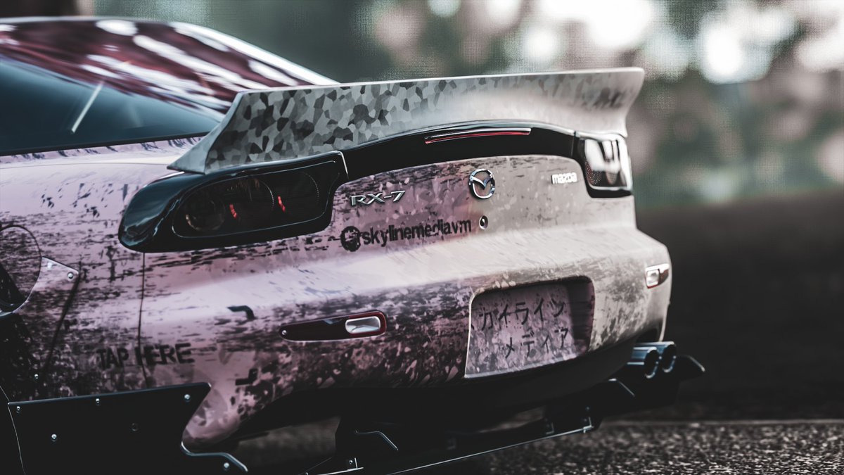 AssumedGuitar37's tweet photo. Finally decided to step back into the world of painting again. Design will be unveiled tomorrow!
@MazdaUSA @mazdaaus #mazda #rx7 #fd3s #fdrx7 #rotary #forza #forzahorizon4 #forzashare #forzaphotography #forazathon @WeArePlayground @Turn10Studios @ForzaMotorsport @Xbox @XboxANZ https://t.co/95uvrTBMOX