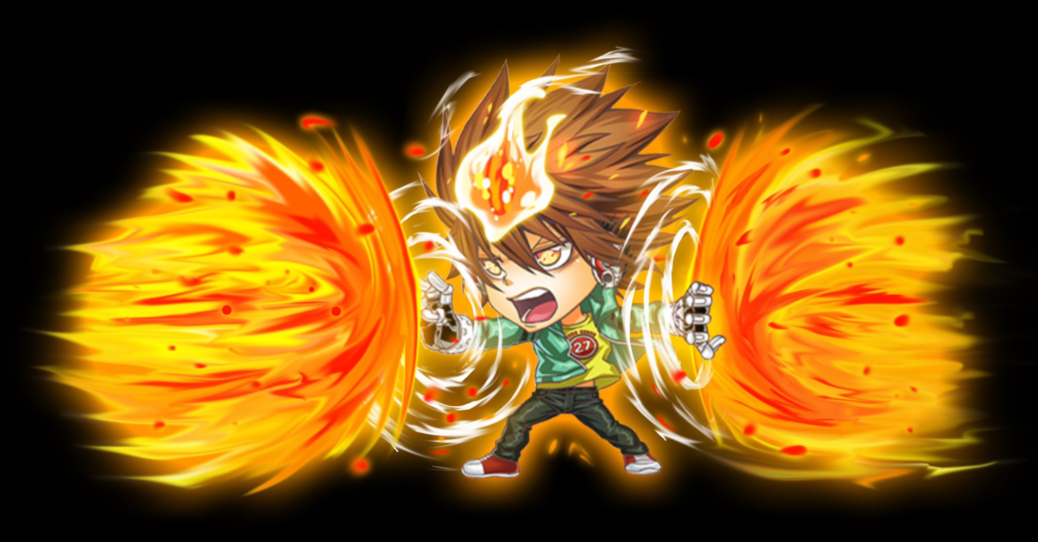 ふんどしz ジャンプチ Na Twitteru 限定ツナ オーラバージョン Xxバーナー イクスバーナー かっこいい