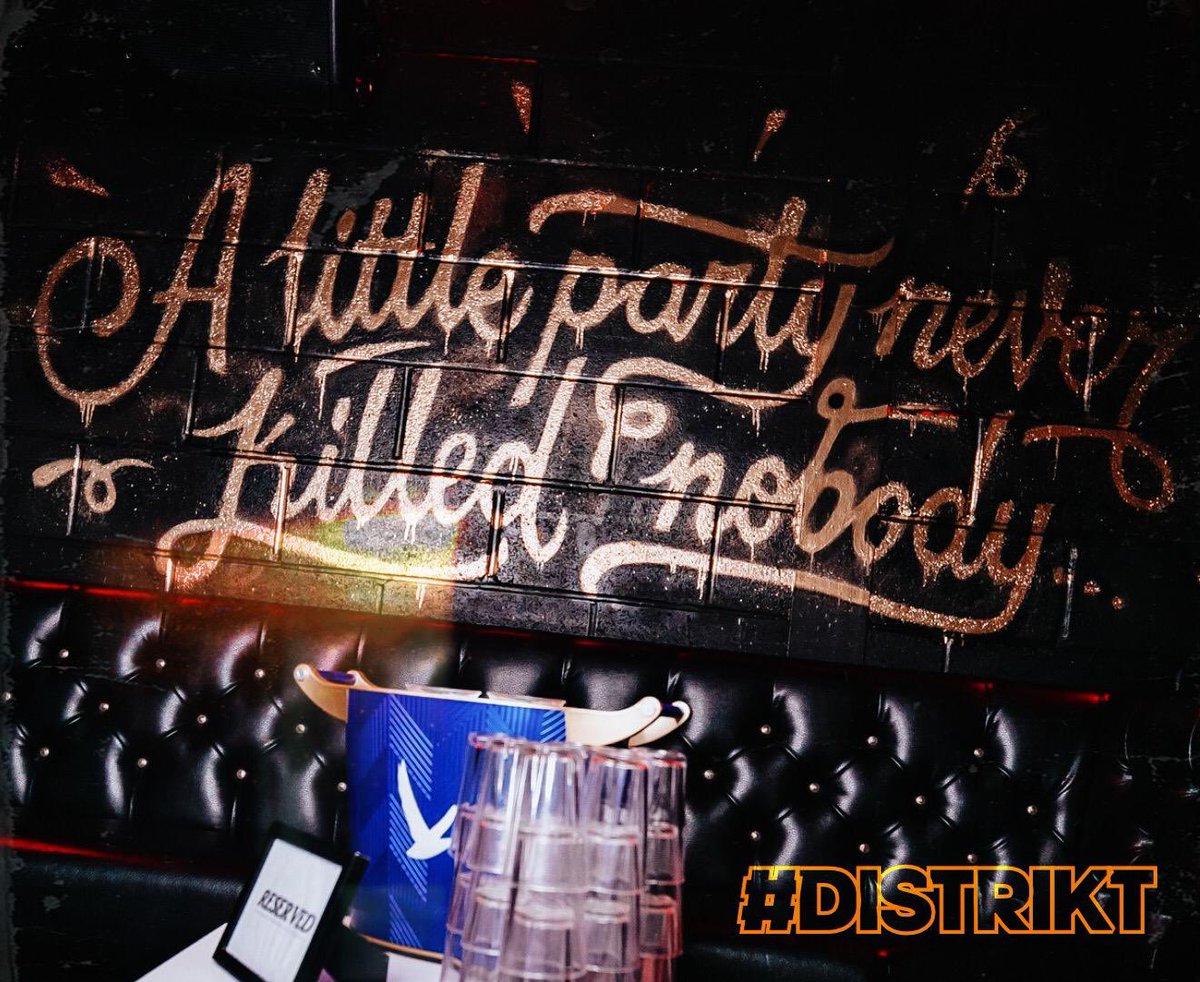 For bookings and guestlist for tonight 07814505548! Distrikt sats always know how to do it💥💥