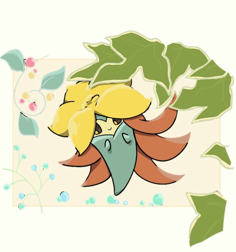 ニア12 ポケモン版深夜の真剣お絵描き60分一本勝負 ヒメンカ 姫綿花