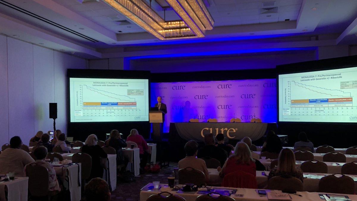 Listening to @cure_magazine editor in chief Dr Debu Tripathy discuss CDK4/6 inhibition at the #educatedpatient event