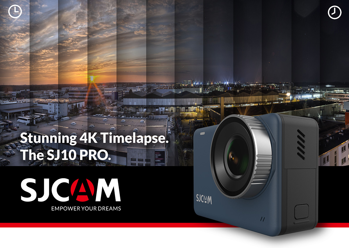 SJCAM_Official's tweet photo. The upcoming SJCAM SJ10 PRO can shoot Videolapse or Photolapse in absolutely gorgeous 4K. If you already tried timelapse photography, you'll love it in Ultra High Definition, even up to 30-minute intervals! 
#SJCAM #SJ8PRO #EmpowerYourDreams #4KTimelapse https://t.co/nWnaSbaVeT