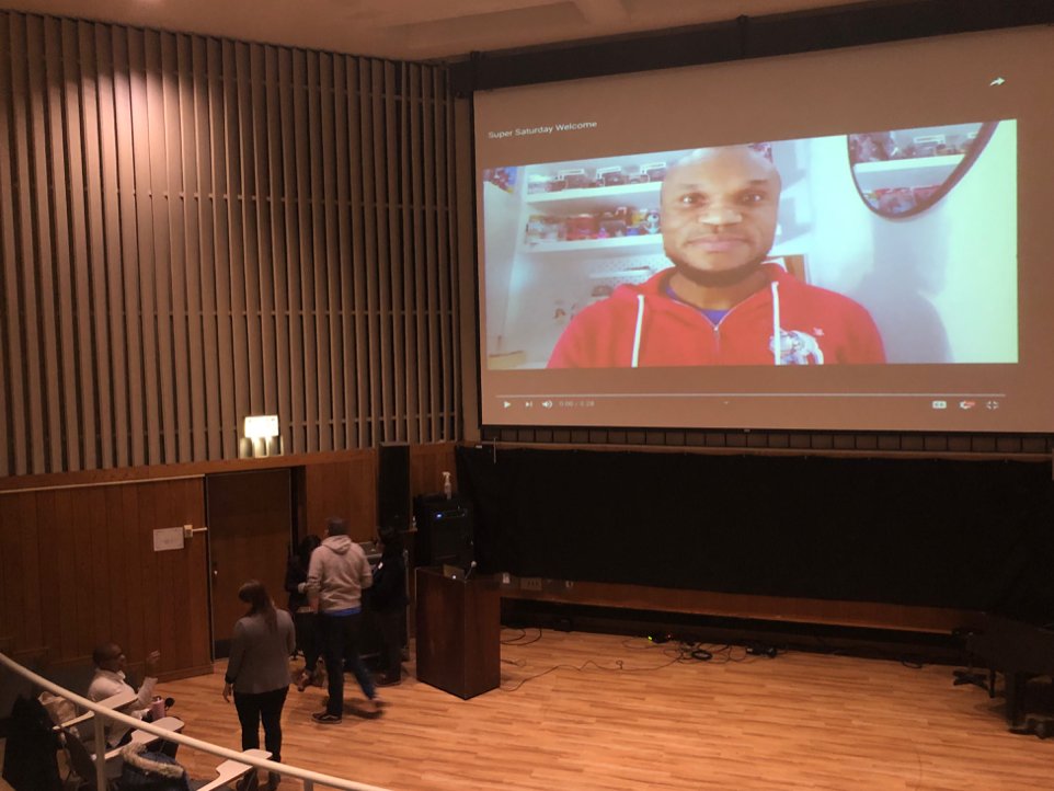 In the right corner: <a href="/MisterMinor/">Cornelius Minor</a>, ready to welcome us!
At bottom left: <a href="/TchKimPossible/">Dr. Kim Parker (she | her)</a>, ready to love us into disruption!

All over the UIC house this morning: <a href="/clare_dscane/">Clare Donovan Scane | CDS Literacies, LLC</a> <a href="/atread3_amy/">Amy Treadwell</a> <a href="/RachelDahlReads/">Rachel Dahl</a> <a href="/iamtheschutz/">Kristine Schutz</a> <a href="/nathancphillips/">Nathan C. Phillips</a> 

And later today: <a href="/SaraKAhmed/">Sara K. Ahmed ON BLUESKY</a> <a href="/kevincoval/">Kevin Coval</a>