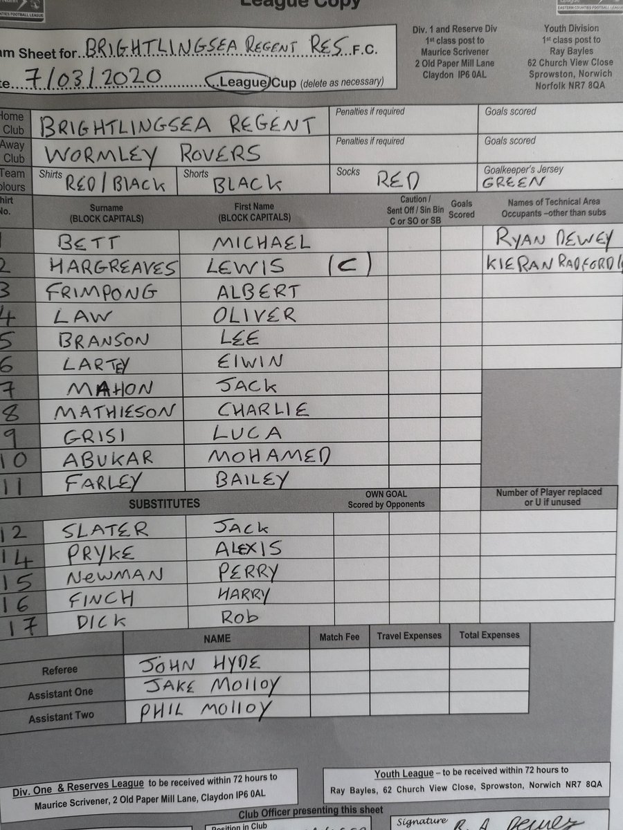 Brightlingsea Regent Reserves tweet media