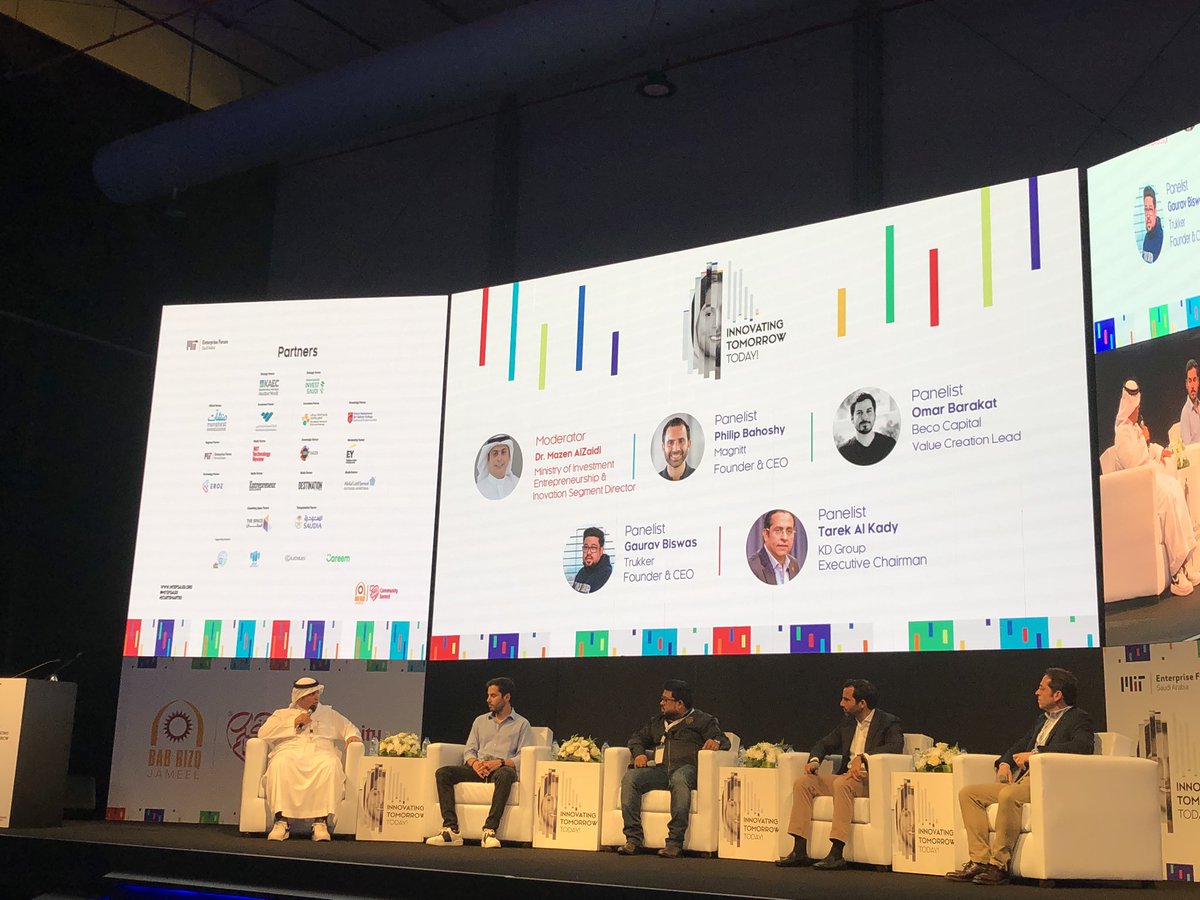 HusseinAttar's tweet photo. حلقة نقاش بين المستثمرين والشركات الناشئة من الخارج ونظرتهم للسعودية مع @MazinAlZaidi @gauravbiswas5 @pbahoshy @_OmarBarakat @tarekelkady من @BECOCapital @MAGNITT @TruKKerTech @alexandriangels @SAGIAgov #StartSmart20 https://t.co/JeM4My6wGM