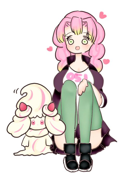 落書き
かわいい💗×かわいい🍰
#甘露寺蜜璃 
#マホイップ 