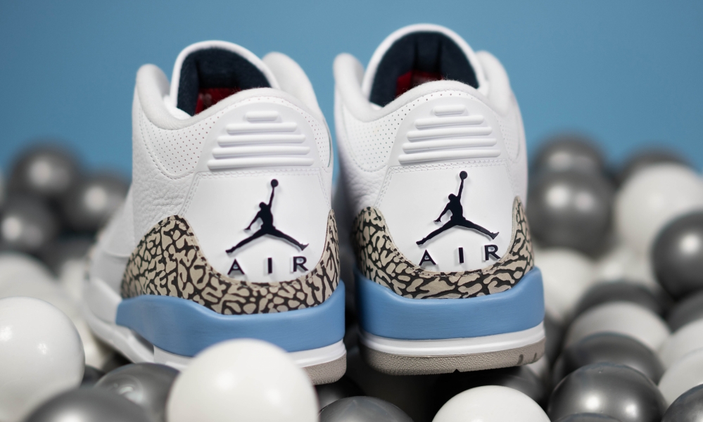 finish line jordan 3 unc