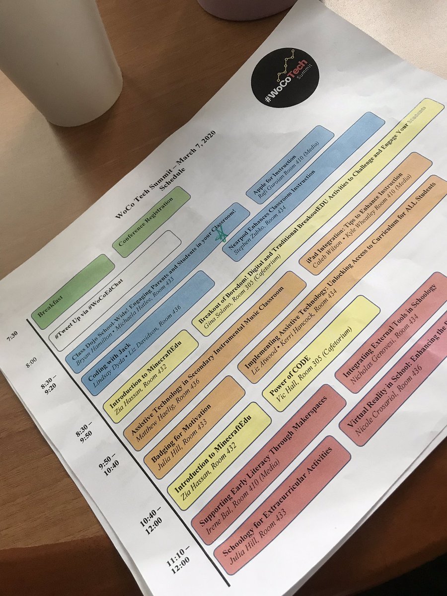 MsMarieHils's tweet photo. #WoCoTech So excited to learn more about technology integration today! @WoCo_Tech https://t.co/Qy3Ktyu92g