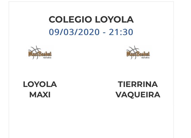 MaxibasketA's tweet photo. Horarios Jornada 19 https://t.co/PsGlD72Rws