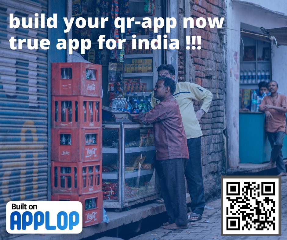 TheApplop's tweet image. build your qr-app now, true app for india !!! 
#qrapp #easyapp #applop #apps #digitalindia #buildnow #quickapp