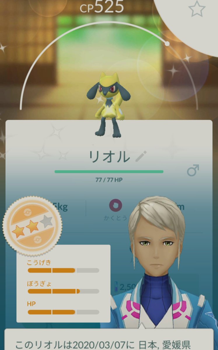 シロナガーセd ヤバイ リオル色違いｷﾀ ﾟ ﾟ 個体値は気にしない ポケモンgo リオル 色違い