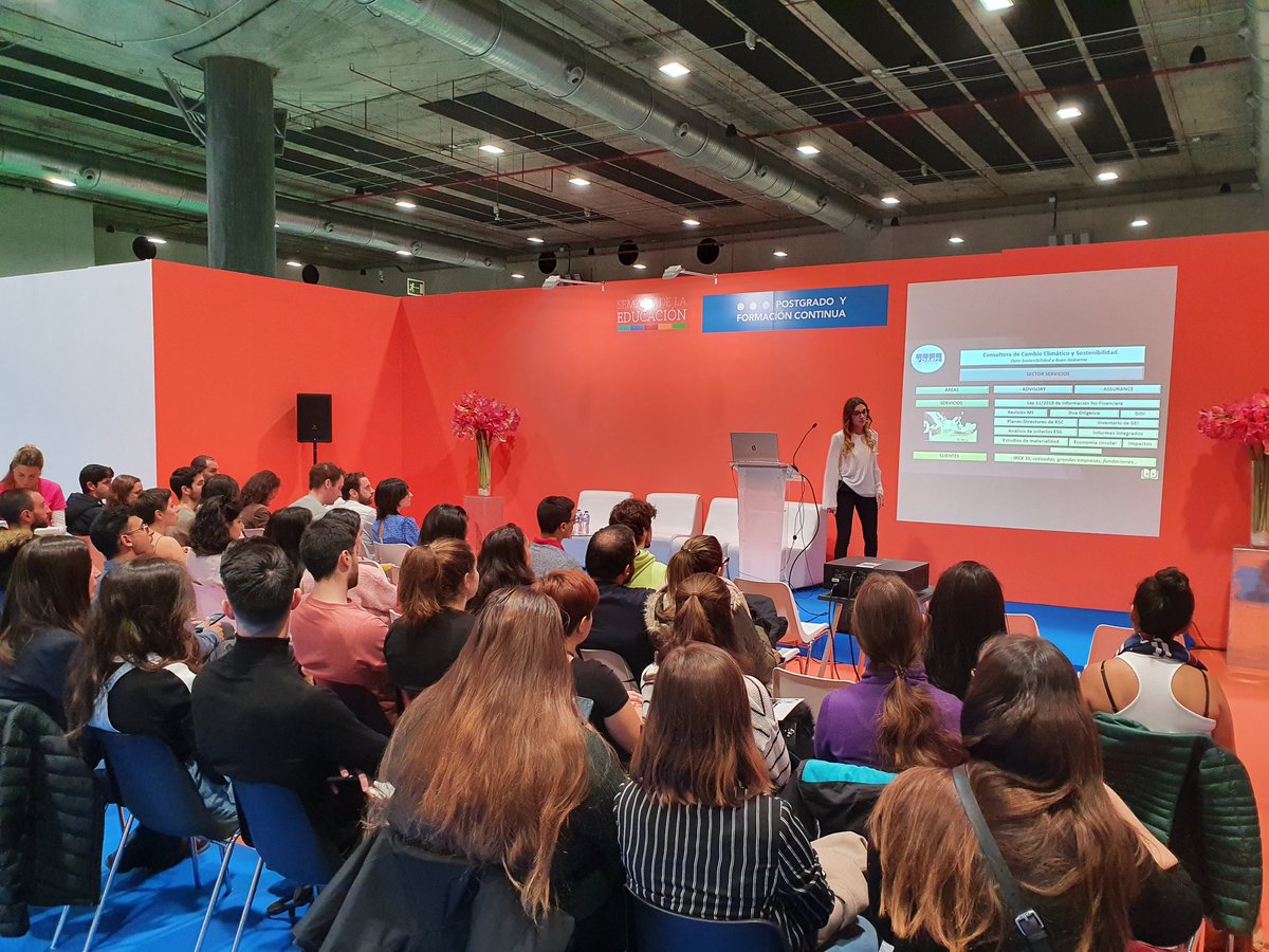 ISMedioambiente's tweet photo. Hemos tenido que ampliar aforo hoy en la jornada con @COAMBM en #ForodePostgrado2020. Mucho interés en el #empleoverde https://t.co/uKOBh2wymJ