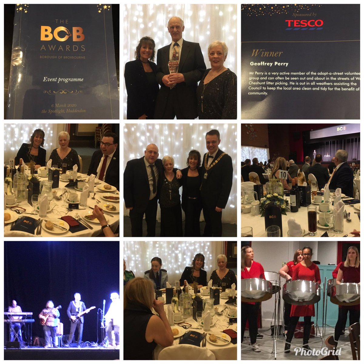 Fantastic night at the Broxbourne Community Awards Tesco Community Champions Lol and Lyn was one of the sponsors for the evening giving an award to Geoffrey Perry well done to all the winners #tesco2271 #tesco2329 #simonvicary <a href="/community2271/">Lol Hill</a> <a href="/tesconews/">Tesco News</a>