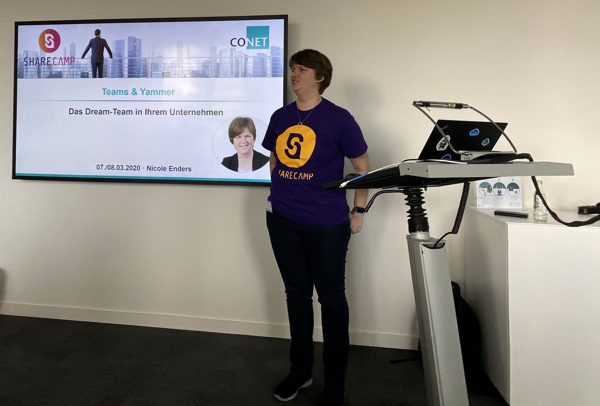 m_wlod's tweet photo. Da ich vor einer Woche beim #spsbre den Vortrag von @nicolenders verpasst habe, freue ich mich umso mehr, dass ich jetzt beim #sharecamp2020 die Möglichkeit habe. @MicrosoftTeams und @Yammer - Ein Dream Team im Unternehmen. https://t.co/lvlHUDJR9E