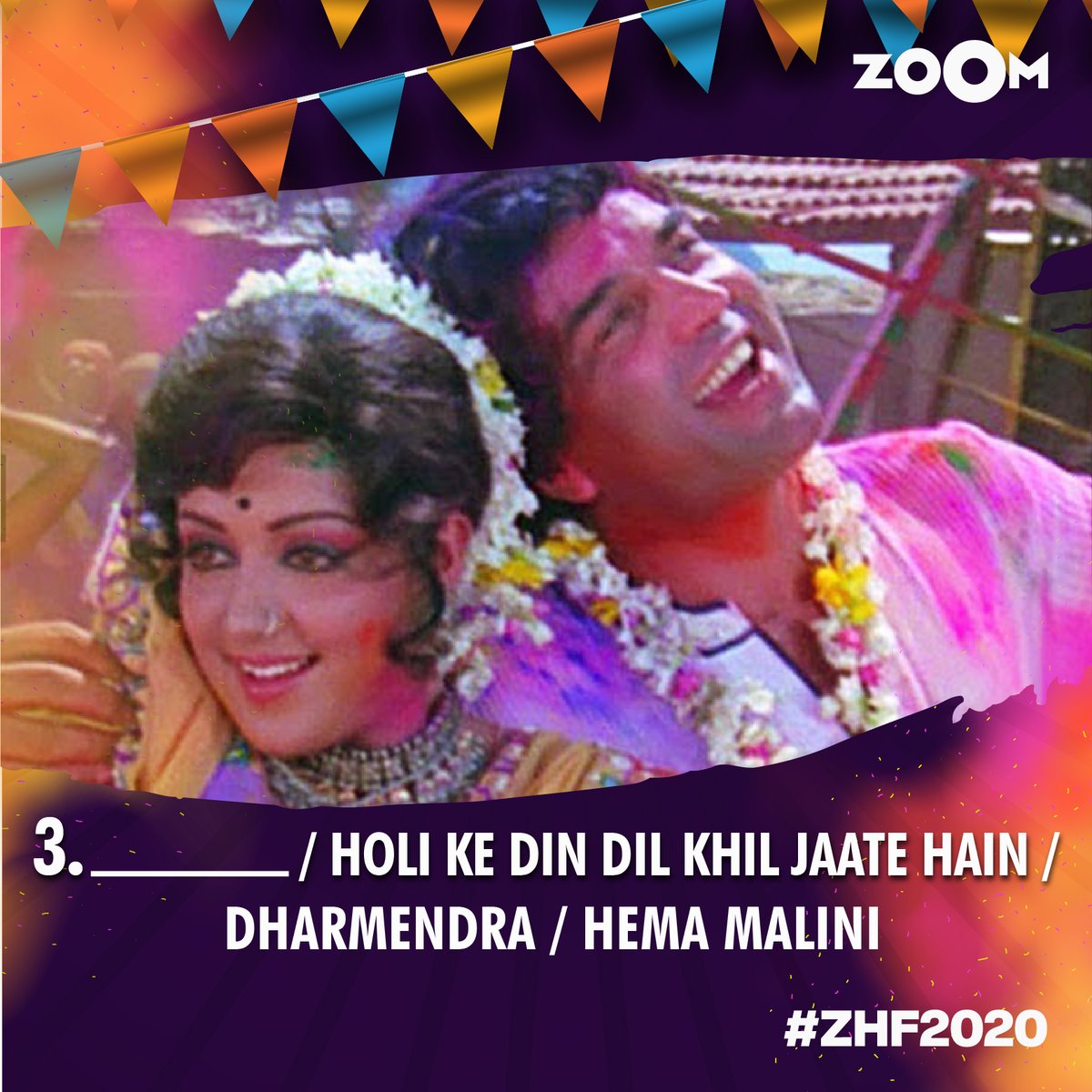 ZoomTV's tweet photo. #ContestAlert: Here's Question No.3. 
All you need to do is fill in the respective blank and tweet the answers to us using #ZHF2020!

#OaksmithGoldIndia 
@kingfisherworld @TSeries @TajLandsEnd @paytminsider https://t.co/VpLs2mbxoZ