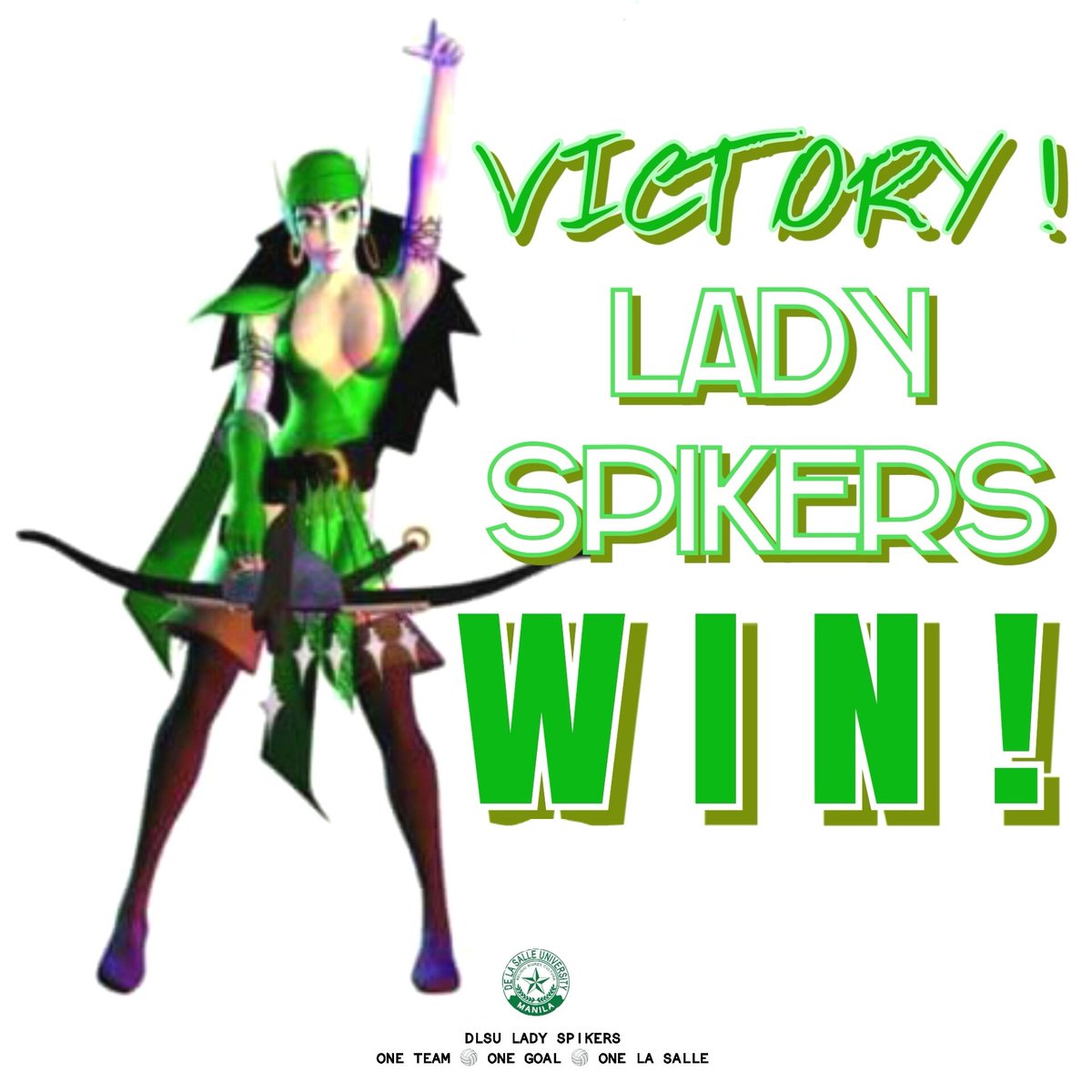 FgT8888's tweet photo. D.O.M.I.N.A.T.I.O.N. 💪

Congratulations, Lady Spikers. It's just our first win and still a long season to go. For now, enjoy your victory and rest those bodies.

WE ARE LA SALLE! 🏹💚💚💚🏹 https://t.co/kz3u9Fsfns