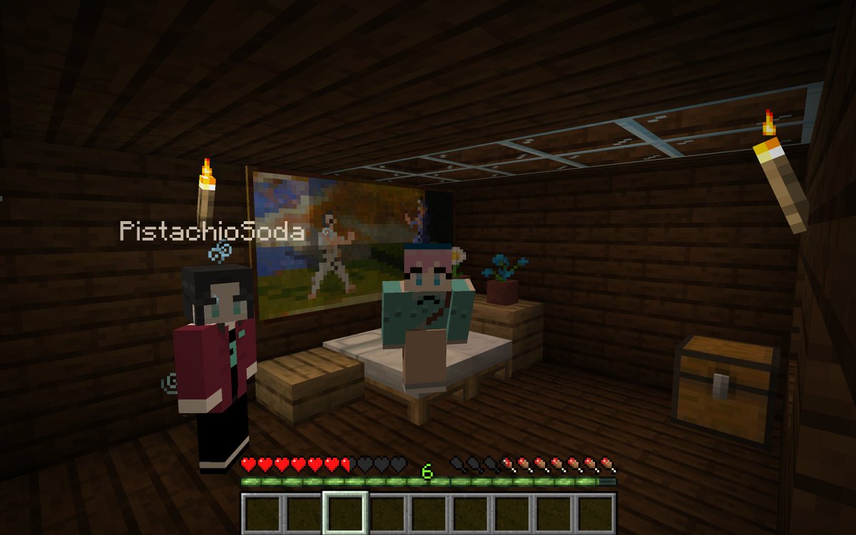 playing minecraft with my girlfriend