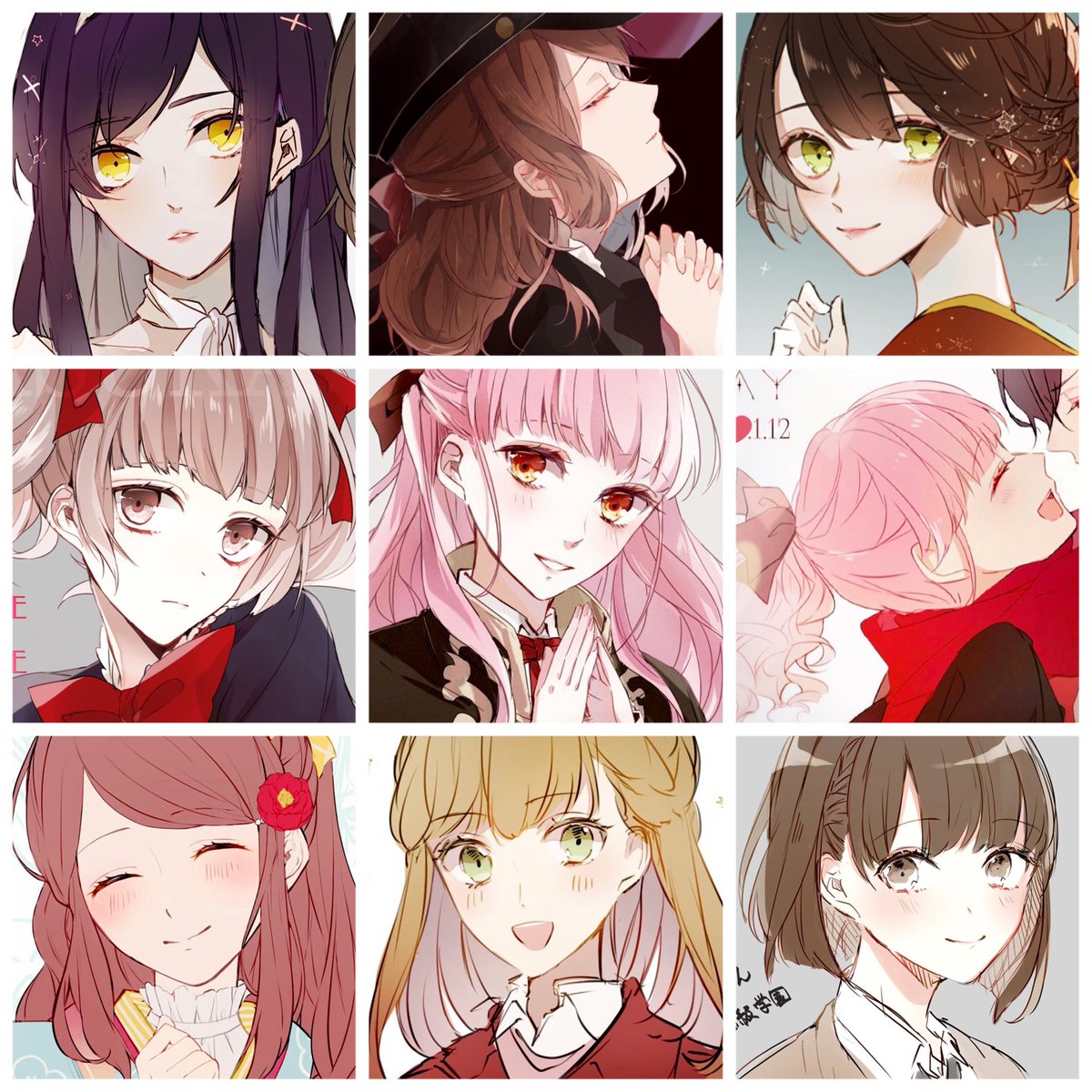 流行りに乗って集めた?
絵柄変わったな～って感じる

 #乙女ゲヒロイン流し 