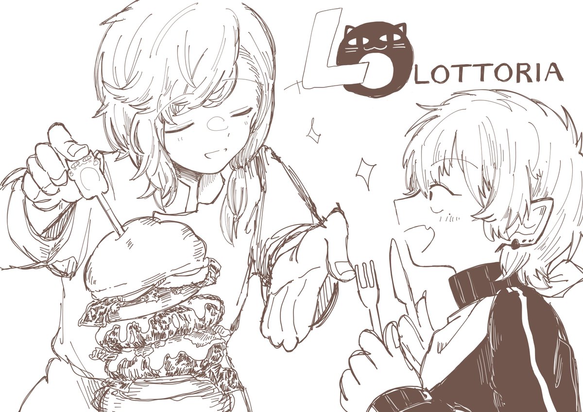ええ!?ロットリアの新発売バーガーを食べると食糧値と水分値が全快に!?
#かな絵  #KuzuArt 