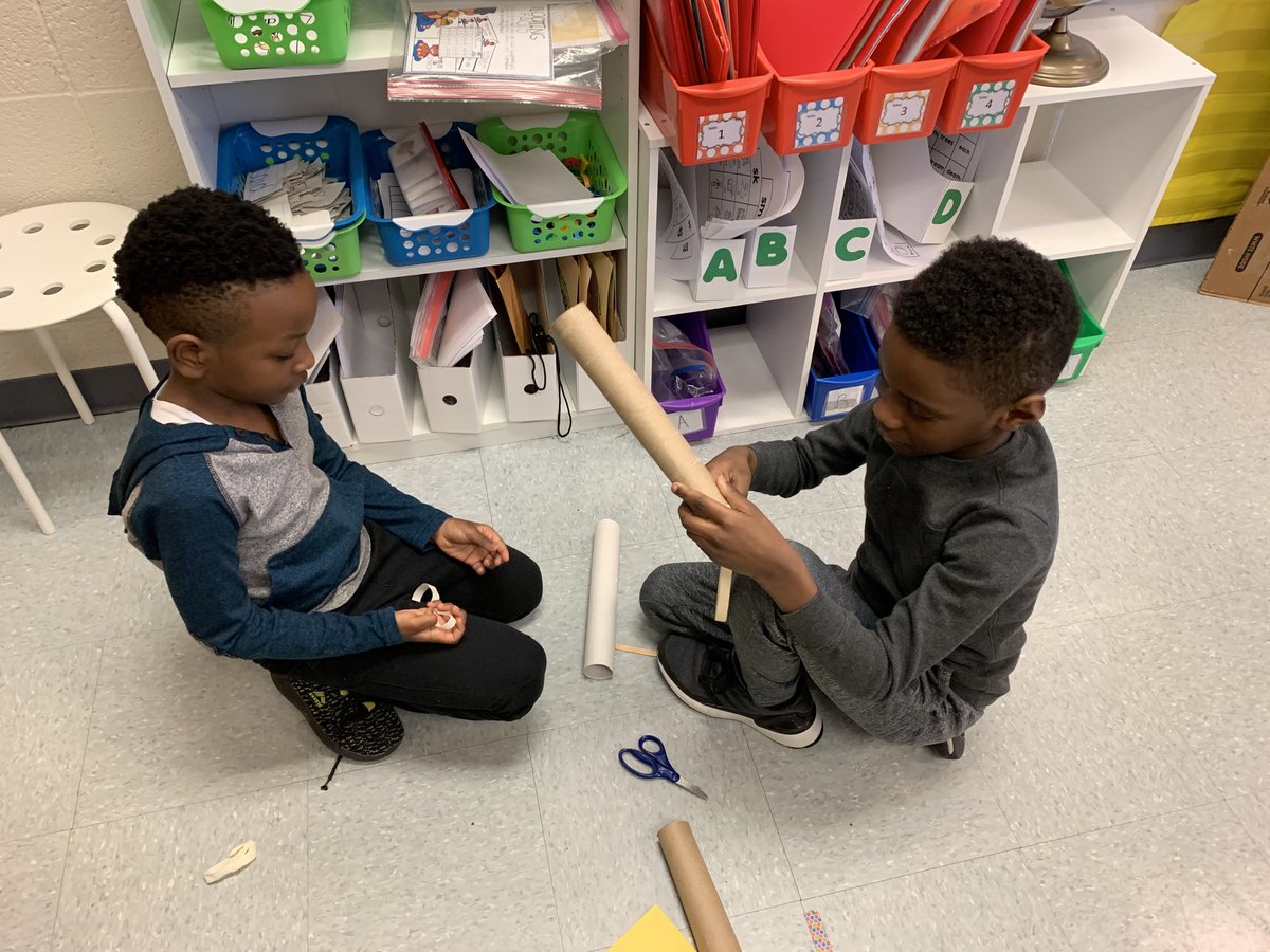ShelleyPohzehl's tweet photo. These first grade friends celebrated Dr Seuss in a STEAM activity. How tall can you build a truffula tree? #bennettroars https://t.co/F7S15Q0im7