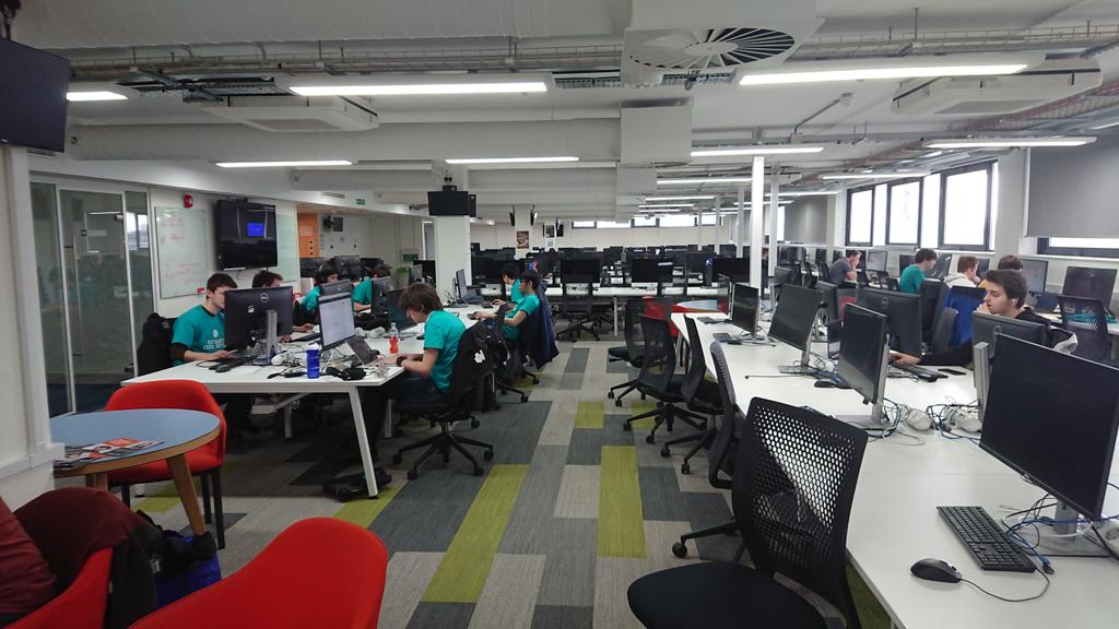 Zeffmeister's tweet image. Concentration is intense here at the @sflakesoftware #codeoff