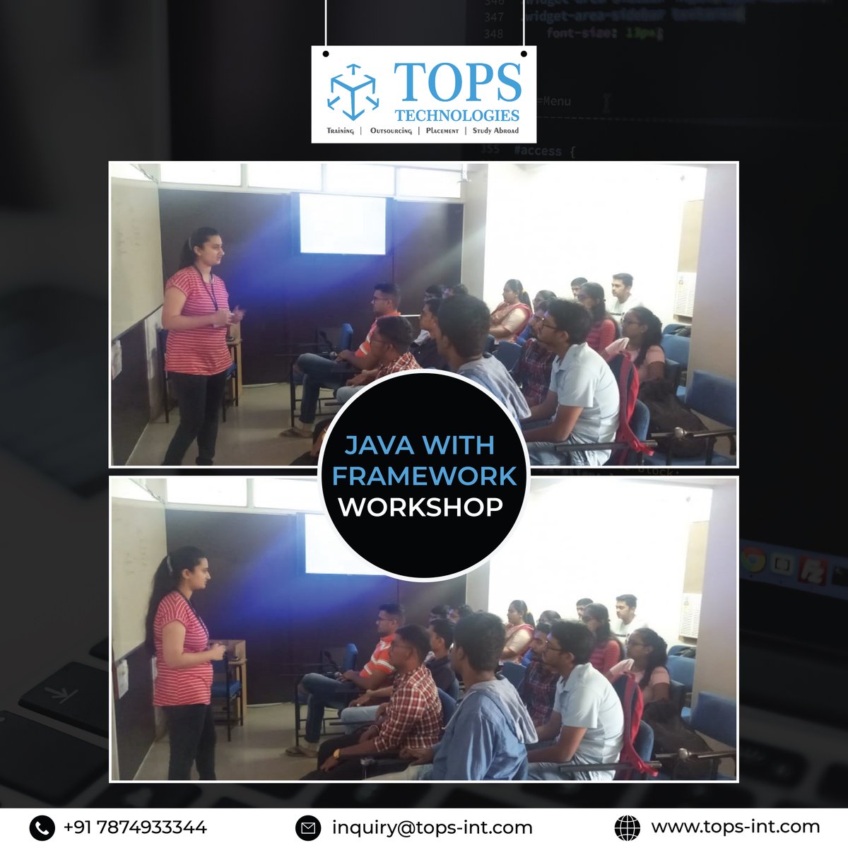topstech's tweet image. Have you missed our today&apos;s workshop?

No Problem, we have FREE Workshops on different technologies every Saturday.

To Register : Call/WatsApp :+91-7874933344

#TopsTechWorkshop #FREEWorkshop #JavaWithFramework #LearnJava #JavaWorkshop #EmergingTechnologies #Python #LearnPython
