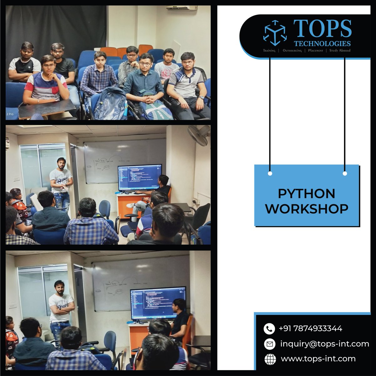 topstech's tweet image. Have you missed our today&apos;s workshop?

No Problem, we have FREE Workshops on different technologies every Saturday.

To Register : Call/WatsApp :+91-7874933344

#TopsTechWorkshop #FREEWorkshop #JavaWithFramework #LearnJava #JavaWorkshop #EmergingTechnologies #Python #LearnPython
