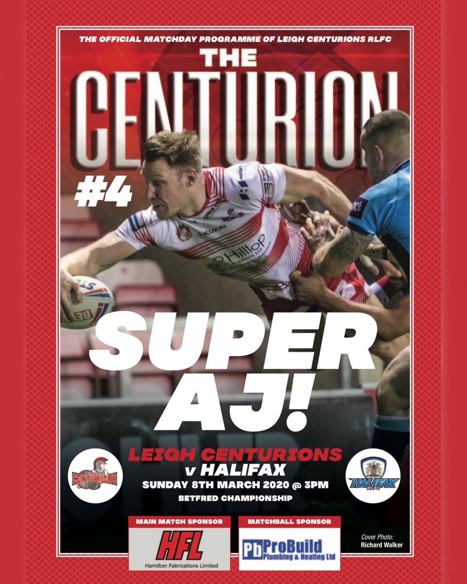 LeighLeopardsRL's tweet photo. Tomorrow’s Matchday Magazine Cover Star is a flying @AdamHigson1 touching down in our recent Cup victory over Batley.

The programme is available as a free to all digital download.

Click here > https://t.co/OE4XRgmrBz to download yours!

#Leythers https://t.co/x8s9HUPaKP