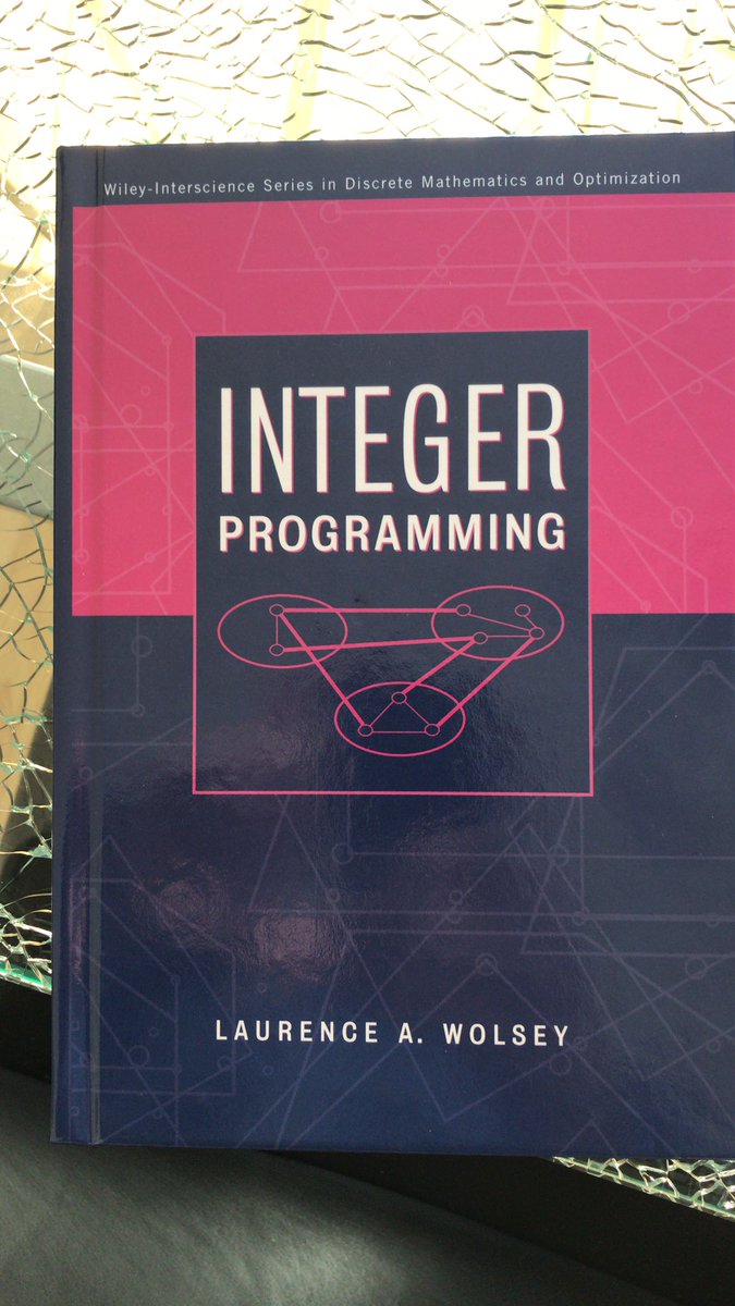 ORatWork's tweet image. About time I got my own copy #orms #integerprogramming