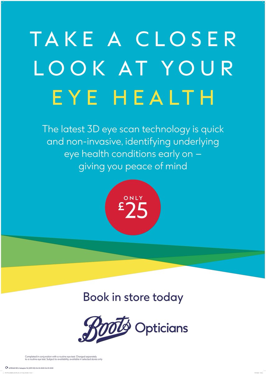 TelfordCentre's tweet image. The latest eye scan technology is now available at #BootsOpticians, book in store.