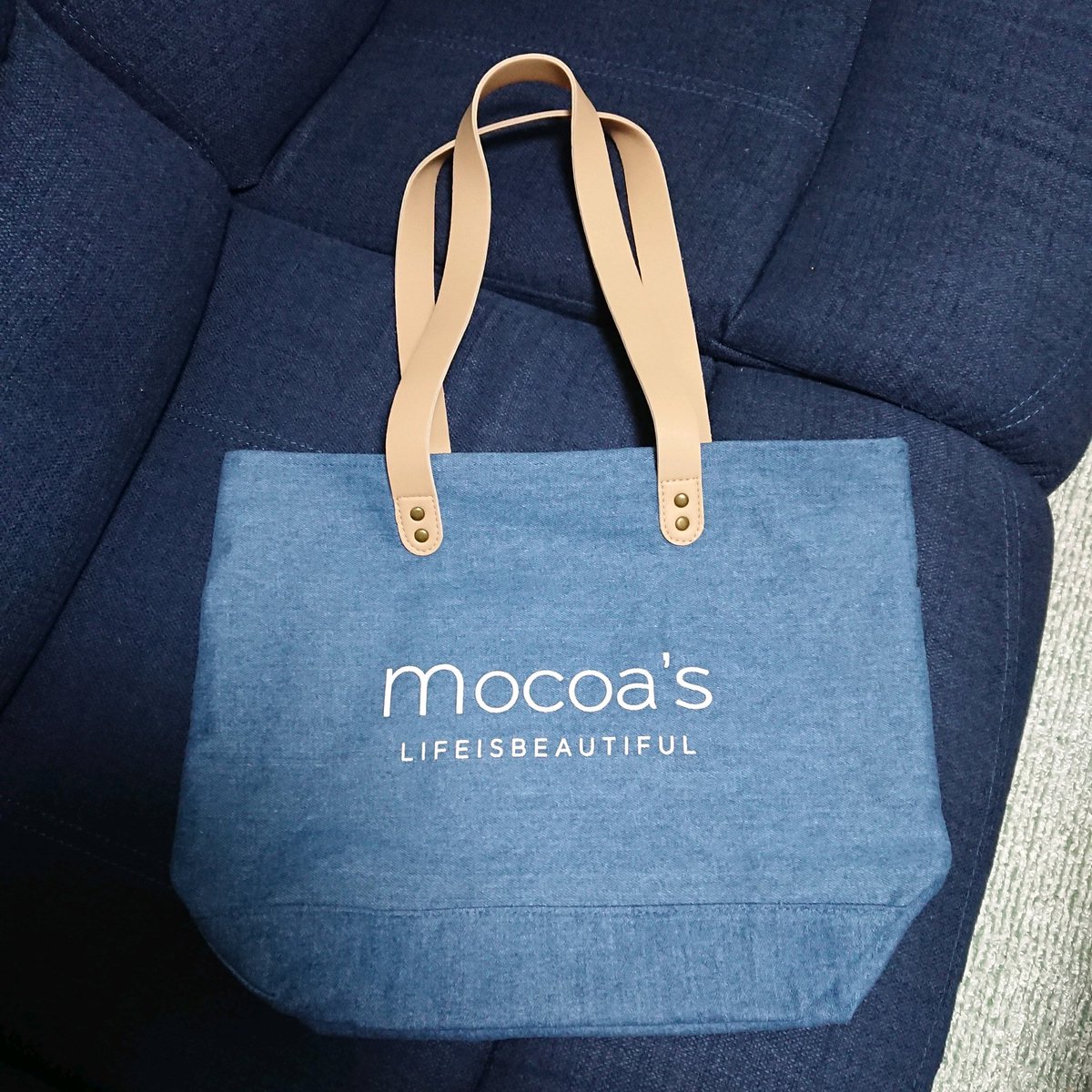 moyuri1230's tweet photo. mocoa'sのデニムバッグを購入🛍️🎵✨
✨🍀HAPPY🍀✨
#ももえり #mocoas https://t.co/mByjIXrTWO