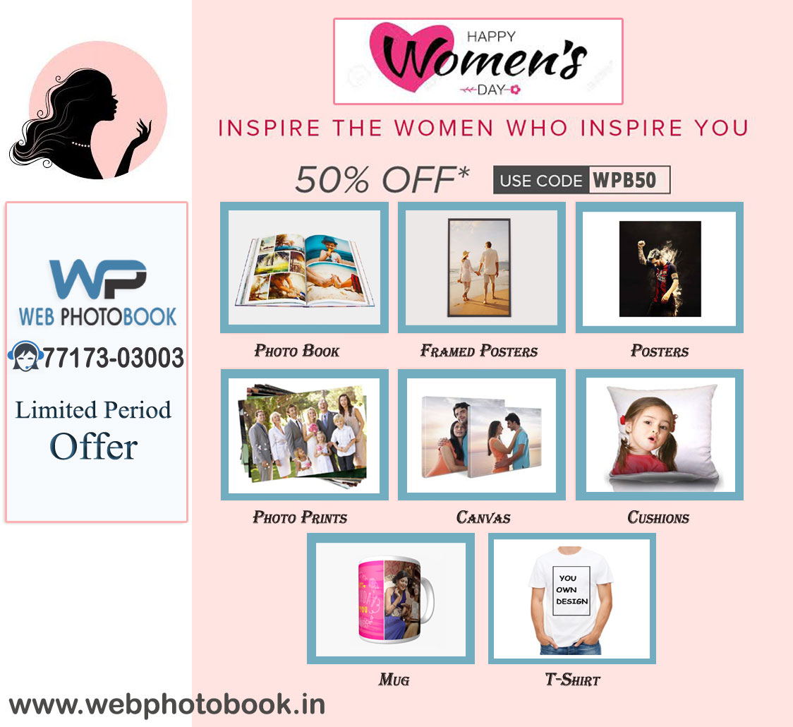 WebPhotobook's tweet photo. WOMENS-DAY-SPECIAL-OFFER 🤩🥳 !!!
Enjoy 50% OFF on every items ➡️
https://t.co/EZQYLceVxV
NO SHIPPING
📞 - 77173-03003
#Womensdayspecial #HappyWomensDay #InternationalWomensDay #canvasdesign #PhotoBook #Gifts #PhotoPrints #Customphoto #tshirts #webphotobook #onlinetshirts https://t.co/54MAXMZh76