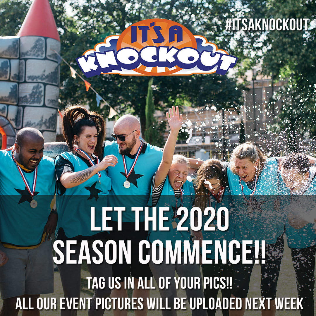 𝟮𝟬𝟮𝟬 𝗦𝗲𝗮𝘀𝗼𝗻 𝗦𝘁𝗮𝗿𝘁𝘀 𝗧𝗼𝗱𝗮𝘆!! We are so excited to see you all. Make sure you tag us in your pics and keep an eye out for our pictures next week on Facebook! 

Who will be the first It's a Knockout champions!? Get your team names ready! 💪🏆 #itsaknockout