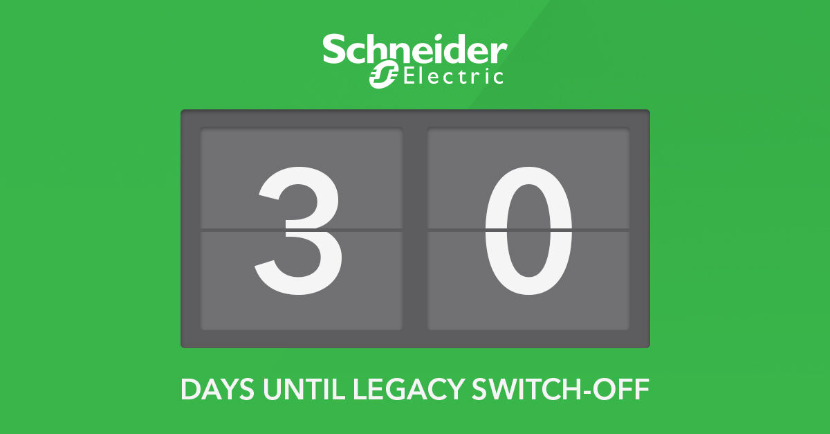 This is your 30 day warning. Legacy #SchneiderElectric BMS products will be unavailable from April 6th. Find out more here: bit.ly/2vo7rKJ