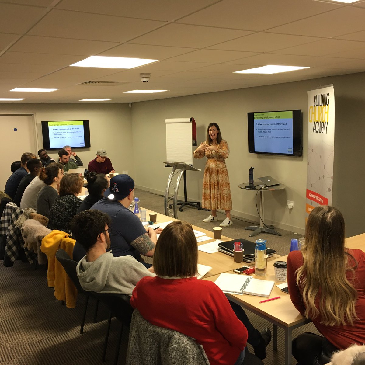 StephenMatthew_'s tweet photo. Outstanding training from @rachelcalland ... you can feel the room leaning in to learn 😊. This is why we do @buildingchurch_acad #servingchurches #growinglives #buildingchurch https://t.co/JM2KtW3YLo