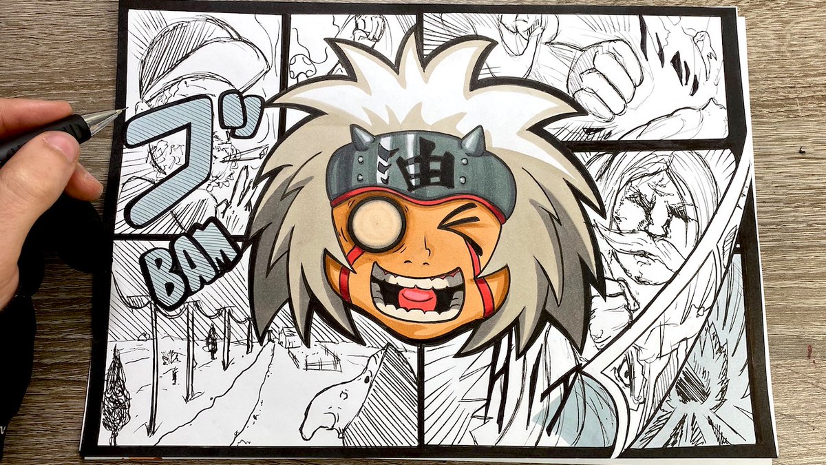 Dessin de Jiraya version EMOJI ! #naruto #artwork 

Tuto dispo ici : youtube.com/watch?v=GOy7zQ…