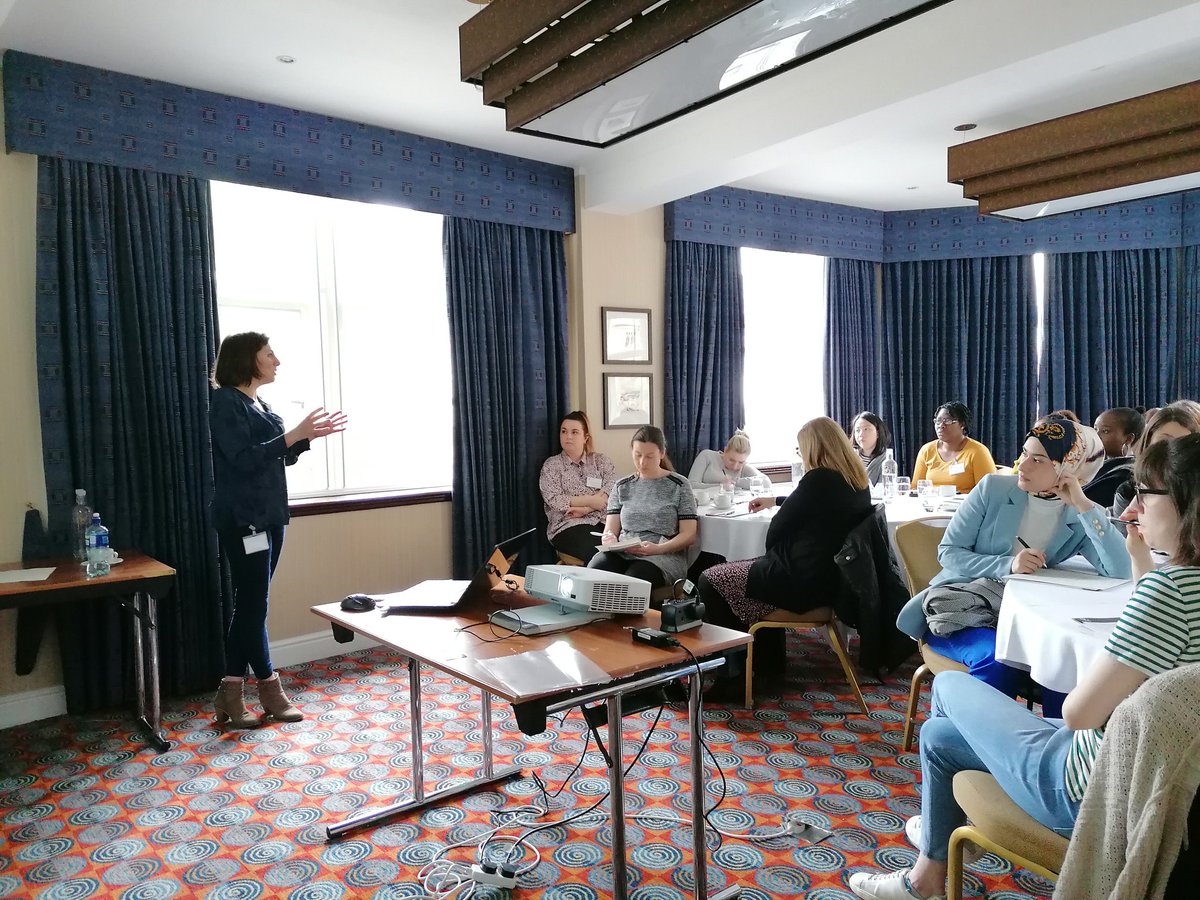 PharmaDown's tweet photo. #Psych1 Day 2 - Orla Macdonald describes the treatment of bipolar affective disorder. Medicines alone are not a 'cure,' but psychosocial and environmental factors must be managed to assist stability.@CMHPCommunity https://t.co/vPLudyrT9P